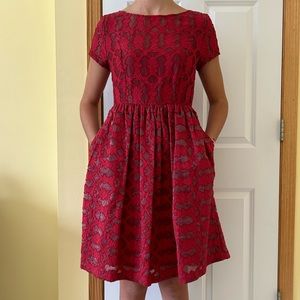 Moulinette Soeurs red dress Size 6